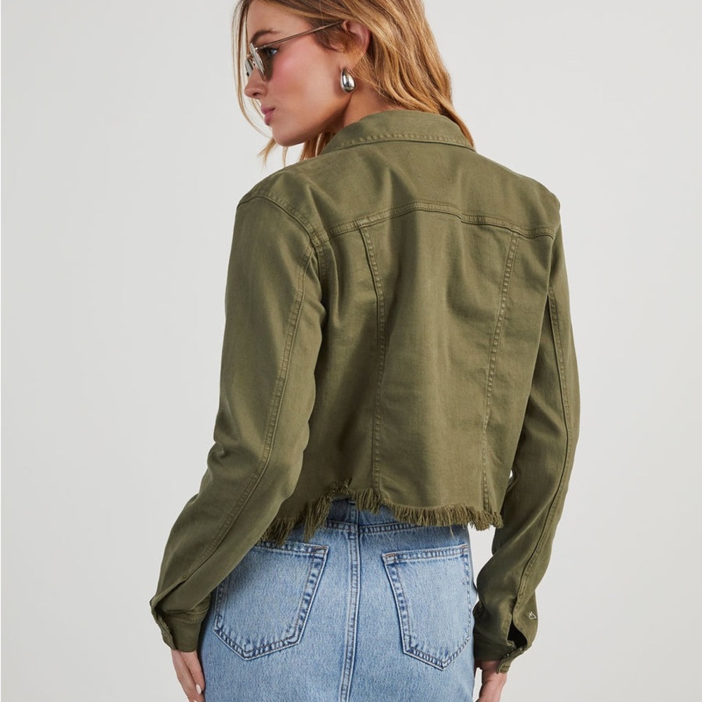 Bancroft Cotton Blend Frayed Jacket
